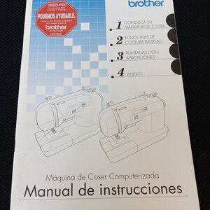 Brother Máquina de Coser – Manual de Instrucciones en Español 885-S39 XE7682